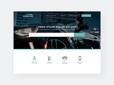 UI UX design car website