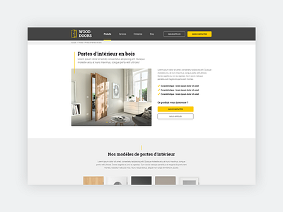UX/UI Design website - Wood Doors design graphic graphic design ui ui design ui designer uidesign ux uxdesign website