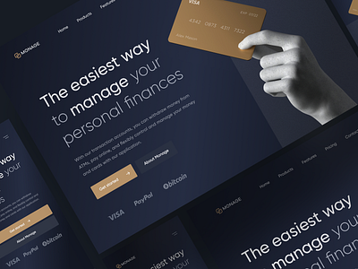 Monage - Financial Landingpage