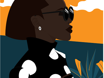LUPITA SERIEl 3 aplat de couleur color design illustration illustration vectorielle illustrator women