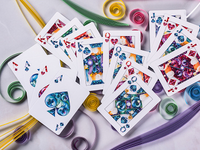 A Unique Hand-Made Deck: Quilling Playing Cards