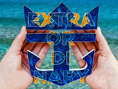 Royal Caribbean Logo for their #EXTRAORDINARY campaign art paper
