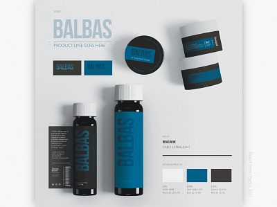 Balbas design label layout packaging