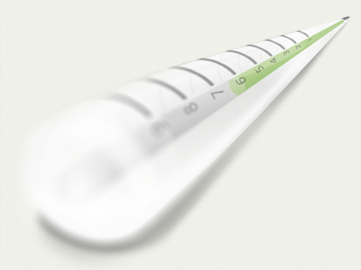 Extreme Thermometer angle blur focus illustration