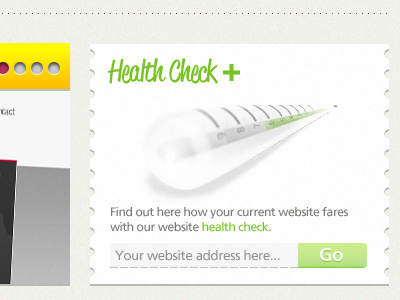 Health Check form green health illustration ticket