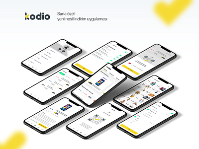 Kodio - Sana özel yeni nesil indirim uygulaması -ui/ux