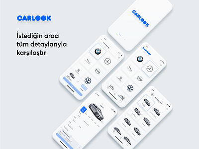 CARLOOK | Araç karşılaştırma uygulaması | UI/UX animated animation app branding design interface ios mobile app mobile app design ux