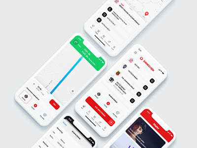 Vodafone | Kırmızı ışık app branding call for help design emergency help mobile app interface mobile navigation seek help ui violence against women web