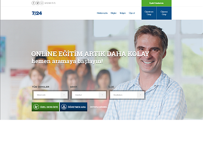 724 Online Egitim design web