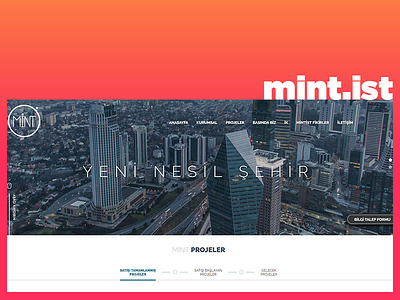 Mint.Ist design splash ui web