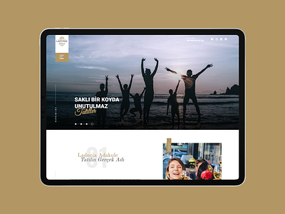 Ladonia hotels Adakule design hotel interface site ui web