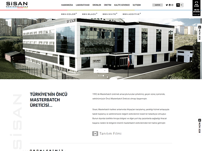Sisan Masterbatch design ui web
