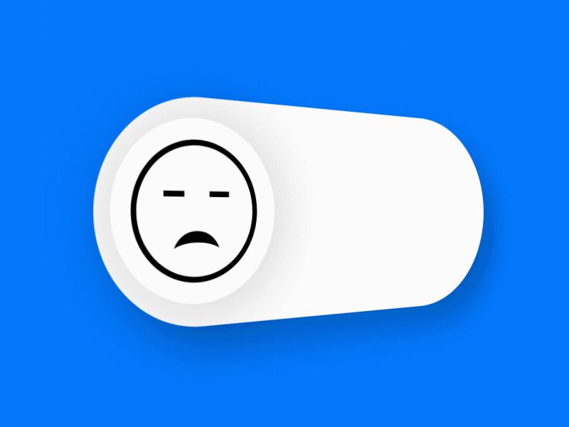 ios switch button sad/happy animated animation apps design ios iphone mobile switch switch button switches ui