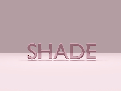 Throwing shade 3d 3d art blender glossy pink shade
