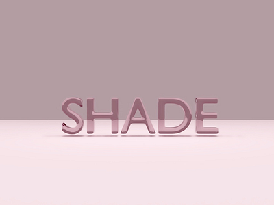 Throwing shade 3d 3d art blender glossy pink shade