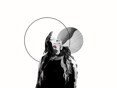 mind_surfing circle collage art collageart digital collage edit form geometric mindset minimal photoshop thoughts
