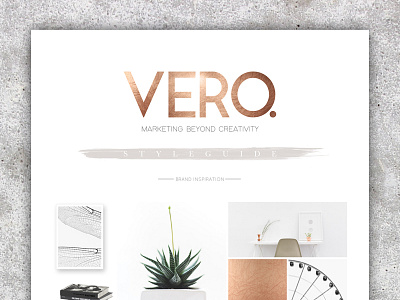 Vero. Agency Identity agency agency branding agency card branding business card cd ci copper corporate identity design logo minimal minimal design moodboard