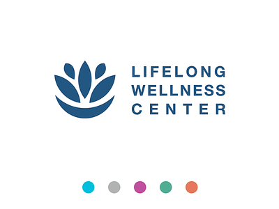 Lifelong Wellness branding chiropractor healthcare icon logo wellness
