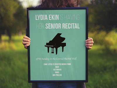 Lydia's Recital Design illustration poster design
