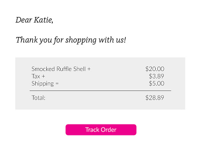 Daily Ui 010-email receipt 017 daily ui