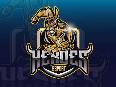 heroes mascot esport gaming logo