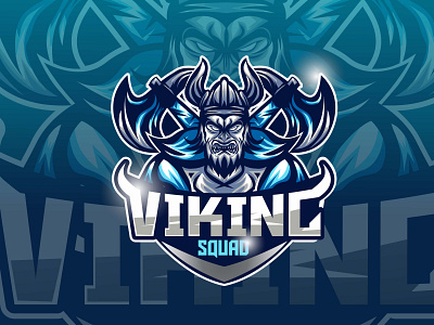 viking mascot esport gaming logo