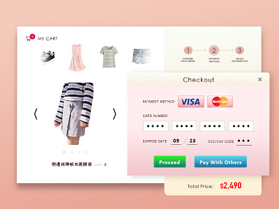 Daily Ui #002 Credit Card Checkout