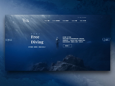 Free Diving - corporate identity web design cis design uidesign web desgin