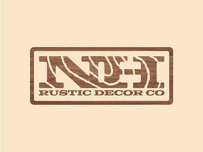 NH Rustic Decor Co branding logo logo design typography