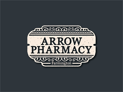 Arrow Pharmacy badge brand identity branding design logo logo design logodesign patch