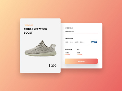 Daily UI challenge #002 — Credit Card Checkout 002 credit card daily ui