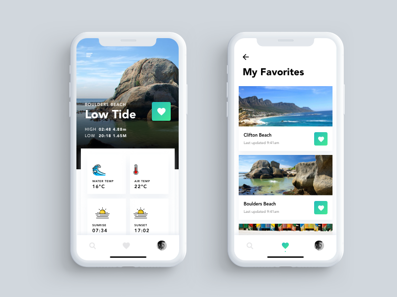 Tide App by Dylan Arendse on Dribbble