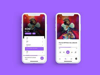 Music Player App app challenge hiphop music uplabs