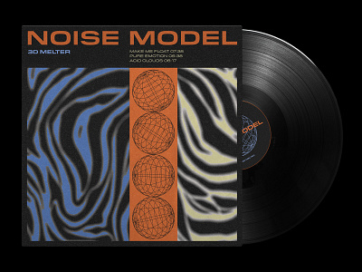 NOISE MODEL / EP COVER design epcover graphicdesign illustration layout typography