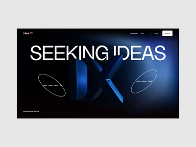 Idea IX 3d animation freelance freelance designer ideas illustration interaction job website work