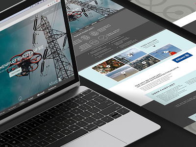 Fairfleet Homepage drones graphic design landing page screendesign startup ui visual design webdesign
