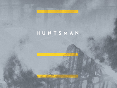 Huntsman Album Cover band blue. gold cover huntsman iceland mountains music type yellow
