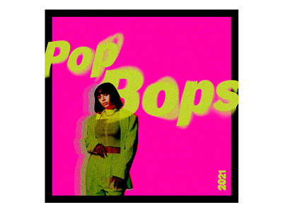 Pop Bops (Playlist) album album art album artwork album cover album cover design cover cover design glitch glitch art graphic design music playlist pop music texture typography