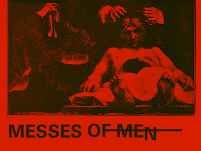 Messes of Men album album cover black designersmx messes mix playlist red red and black