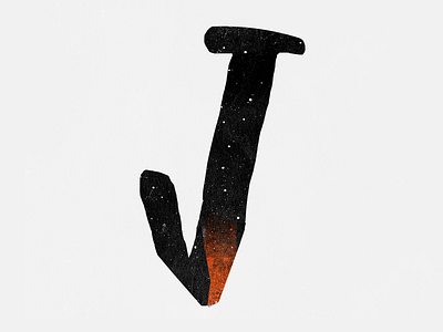 Cosmic Sans "J" - Unused cosmic sans letters sans space stars typography