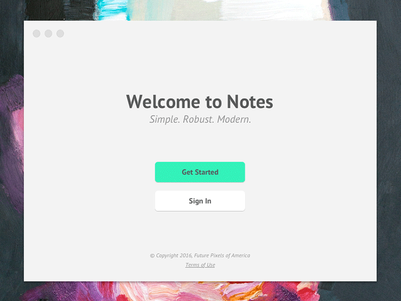 Simple Note App Concept app application desktop mac minimal notes osx simple typography ui ux