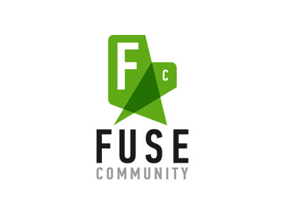 Fuse Logo, Final black fuse green logo media texture typography web white
