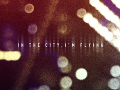 In The City, I'm Flying - Designers.mx album album art art city design designers designers.mx flying lights mix music mx playlist type