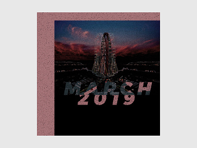 March 2019 Playlist album art album cover cover glitch glitch art graphic design playlist typography