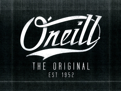 Oneill Script distressed lettering script type typography