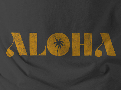 Mahalo aloha lettering type typography