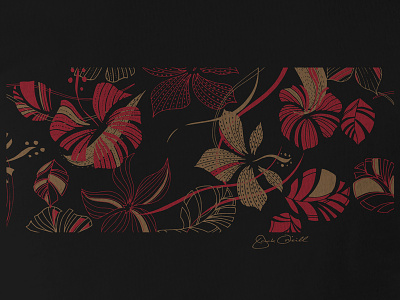 Costa aloha apparel hawaii pattern print surfing t shirt