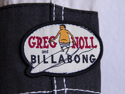 Greg Noll x Billabong Patch boardshort embroidery hawaii patch surf surfing wave