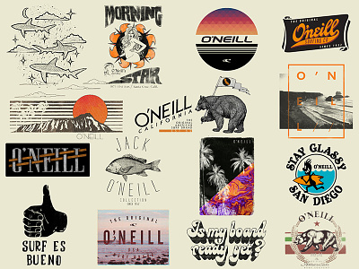 O'Neill T-Shirt Graphics (shot 4 of 5) california hawaii lettering logo oneill surf surfing t-shirt tee
