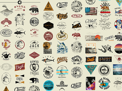 Oneill Surf Logos california logo shirt surf surfing t-shirt tee wave